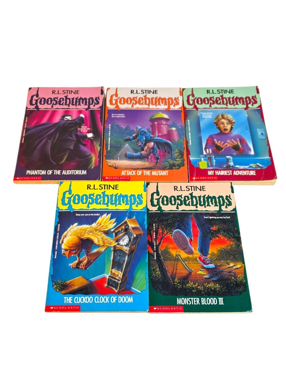 R.L. Stine Goosebumps Kids Teen Vintage Book Bundle Copyright 1994